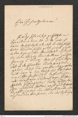 Nachlass Franz Steindachner, Brief von L. Wimmer an Franz Steindachner (25.06.1880), Inv.Nr. 599.01, Seite 1